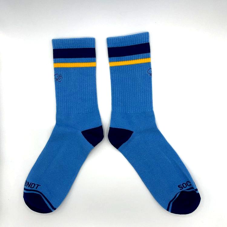 Azure Majesty Crew Sock